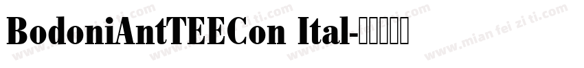 BodoniAntTEECon Ital字体转换